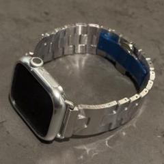 Apple Watch用 ラグジュアリー Hバンド シルバー ステンレス