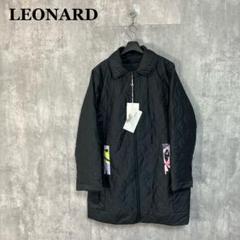 【新品級】レオナール ロングコート キルティング フラワー トリム パーカ L 2025年最新】レオナールキルティングコートの人気アイテム