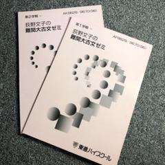 p1996年度 荻野文子の難関大古文ゼミ 1.2学期 東進 - メルカリ