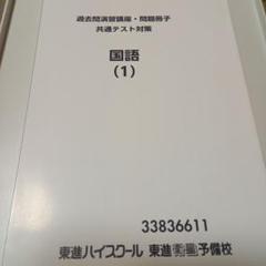 東進衛星予備校　過去問題演習講座・問題冊子　共通テスト対策　国語(1)