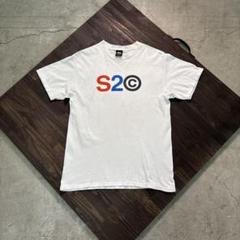 7SM1 【OLD STUSSY】S2C プリントTシャツ　古着used