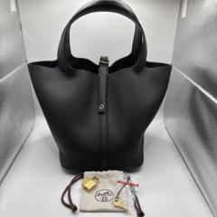 【レア商品】HERMES ピコタンMM ノワール ゴールド金具 レア商品】HERMES ピコタンMM ノワール ゴールド金具 (HERMES