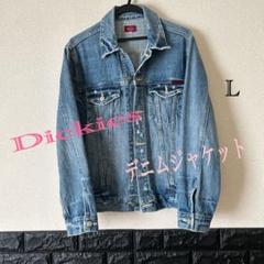 Dickies ディッキーズ　デニムジャケット　ダメージ加工　2ポケット　L