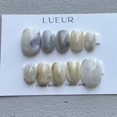 ネイルチップ 鉱物 韓国 ニュアンス