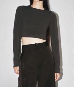 トゥデイフル　Cropped Smooth Knit グレー TODAYFUL トゥデイフル Cropped Smooth Knit｜BORN FREE ONLINE SHOP