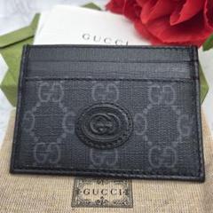 【未使用に近い】 GUCCI グッチ パスケース カードケース GG メンズ