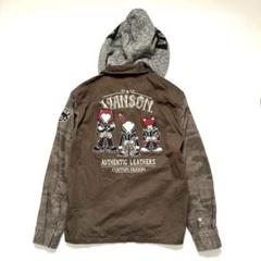 VANSON 迷彩ジャケット VANSON×デスラビット 刺繍 迷彩 ジップジャケット XXL - メルカリ