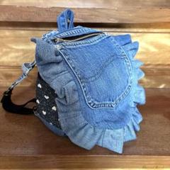 ベビーリュック キッズリュック　ハンドメイド　デニムリメイク