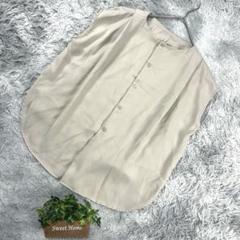 良品❗️【INNOWAVE】ノースリーブブラウス (M) ベージュ