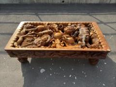 kamikami様専用十二支 干支 木彫 彫刻 座卓 一枚板 テーブル