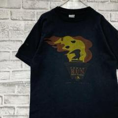 USA製90sヴィンテージTシャツ！シングルステッチ　ブラック半袖古着L717