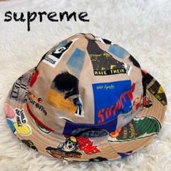 正規品✨【supreme】バケットハット ポリエステルマルチカラー 総柄 メンズ Supreme◇バケットハット/--/コットン/PUP/総柄/メンズ