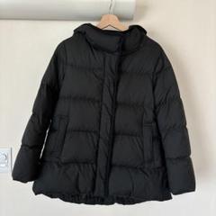 【美品】UNIQLO パウダーフィールダウンショートコート　黒　3XL ユニクロ公式 | パウダーフィールダウンショートコート