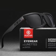 サングラス 偏光サングラス KDEAM UV400 黒 アウトドア 大人気