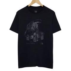 ノースフェイス　半袖Tシャツ　ランクル60デザイン　ブラック　ゴールドヴィン
