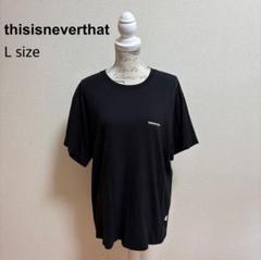 thisisneverthat ブラック Tシャツ 韓国ブランドのサムネイル