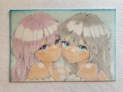 オリジナルイラスト 夏 女の子 ポストカード