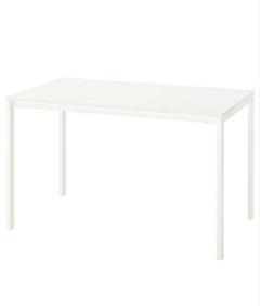 福岡筑後地区　新品　IKEA ホワイト ダイニングテーブル125×75cm