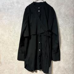美品】PUBLIC TOKYO アシメデザインブラウス 黒 プリーツ - メルカリ