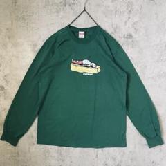 Supreme カットソー 長袖 ロンT 緑 USA M 古着 シュプリーム