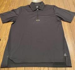 Oakley 黒 ジッパー付きポロシャツ