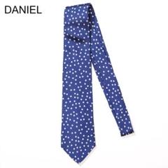 AD&C DANIEL ブルー ドット柄ネクタイのサムネイル
