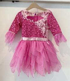 値下げ❣️キッズドレス⭐️髪飾り付き❣️フリル付きドレス⭐️クリスマス⭐️100〜110のサムネイル