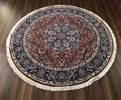 イラン製 ウィルトン織 アクリル 円形 250cm