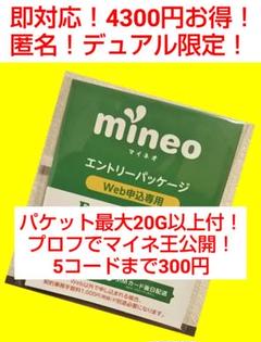 mineo エントリーパッケージ マイネオ コード