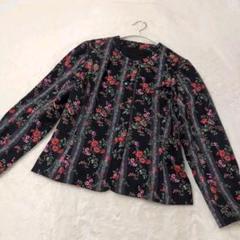 J&R 昭和バブリー 花柄 長袖ジャケット 総柄 フラワー │ヴィテージ古着屋Feeet 通販 名古屋 大須 メンズ