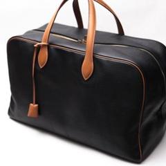 Hermesフロンティエール ブラック未使用品　メンズボストンバッグ旅行バーキン ランク N 新品 HERMÈS エルメス 限定品 バーキンロック25