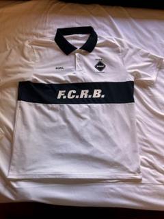 FCRBブリストルBristol ビックロゴポロシャツ L ホワイト F.C.Real Bristol F.C.R.B. エフシーアールビー 19SS BIG LOGO