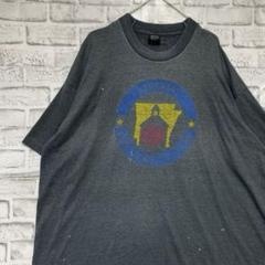 USA製90sヴィンテージTシャツ！シングルステッチグレー半袖古着　2XL717