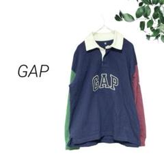 Gapギャップ　ロゴ ラグビーポロシャツ 140