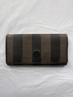 FENDI フェンディ長財布 ペカン柄 ストライプ ヴィンテージ FENDI】フェンディ『ペカン柄 二つ折り長財布』8M0298