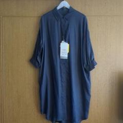 hareiro シャツワンピース　紺　Lサイズ