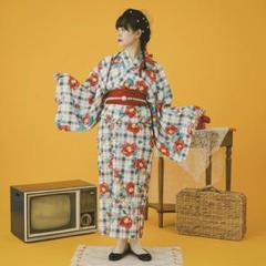 す*ー様 【kutir クティールとレトロ】2wayレトロ浴衣セット 椿柄 kutir クティールとレトロ 2wayレトロ浴衣セット 椿柄 - メルカリ