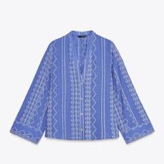 ZARA エンブロイダリー シャツ