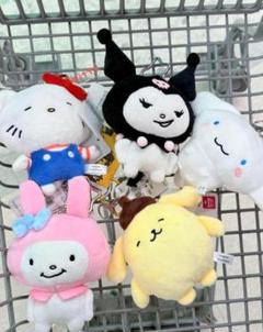 にしむらゆうじ サンリオキャラクターズ　バッグチャーム　5種セット　ドンキ限定 にしむらゆうじ サンリオキャラクターズ バッグチャーム 5種