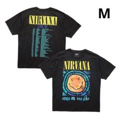 公式 ニルヴァーナ ヴィンテージ加工 半袖 Tシャツ ダメージ加工 M