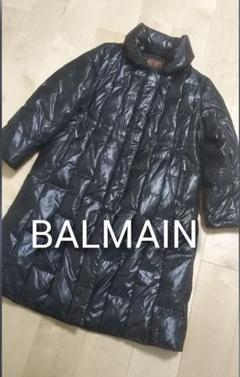 BALMAIN バルマン ダウンジャケット フォックスファー フード ロゴ刻印 ...