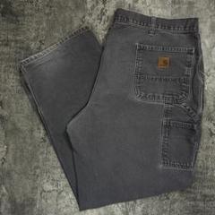 希少　Carhartt ダメージデニム ワークパンツ 42×32