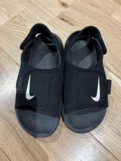Nike ブラックサンダル★ ベルクロ式★18センチ
