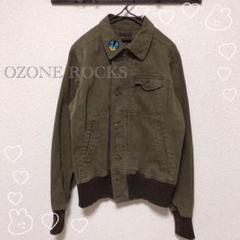 OZONE ROCKS 半袖ミリタリーブルゾン カーキ　オゾン ロックス OZONE ROCKS（オゾンロックス）の中古品の通販サイト セカンド