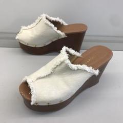 alicia PAGEBOY ミュール 厚底 ハイヒール 切りっぱなし