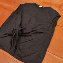 ルシェルブルー　サイズ３６　Sサイズ　黒　リボン　ノースリーブ　Tシャツのサムネイル
