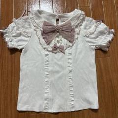 LIZLISA はしごレースハートカットトップス ブラック（ハート