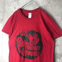 Z3631古着　Tシャツ レッド　キッズ　90s Y2K
