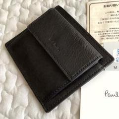 PaulSmith ポールスミス BPU033 スリム 薄型 ミニ財布 黒
