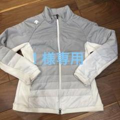 DESCENTE 中綿ダウンジャケット M グラデーション　白×グレー DESCENTE 中綿ダウンジャケット M グラデーション 白×グレー